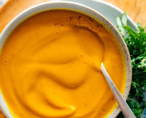 طرز تهیه سوپ هویج تنوری و خامه‌ای